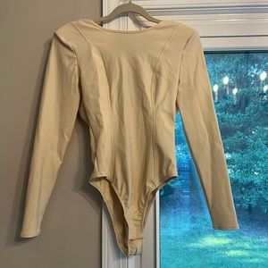 Cream Zara bodysuit